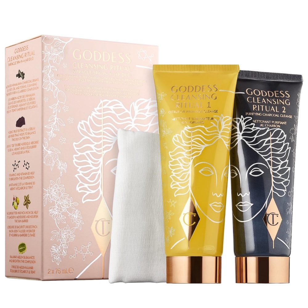 Brand New in Box Charlotte Tilbury Godess Cleansing Ritual Duo
